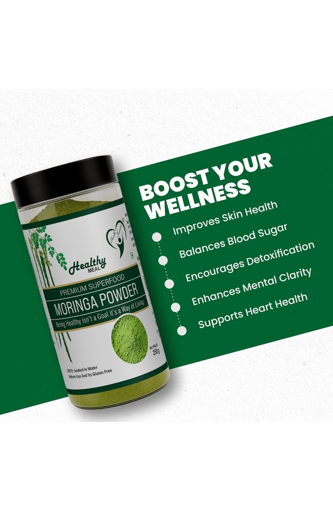 Healthy Meal Moringa Powder premium superfood 250gm