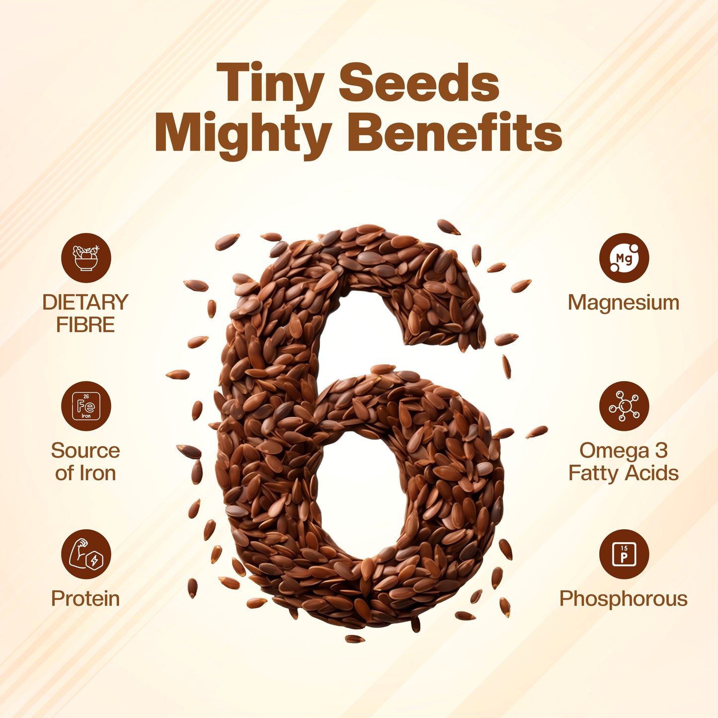 Healthy Meal Flax seeds premium superfood 250 gm