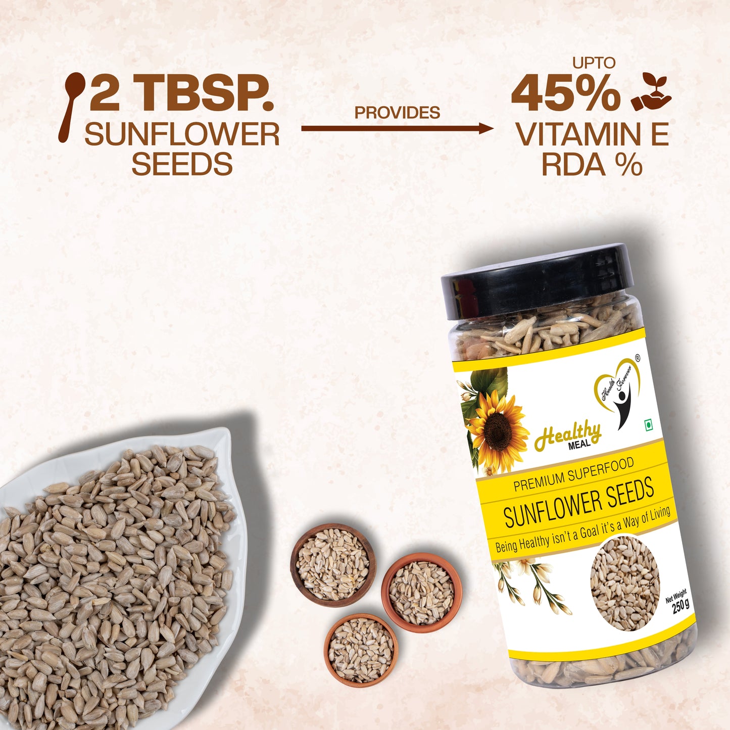Healthy Meal sunflower seeds premium superfood 250 gm