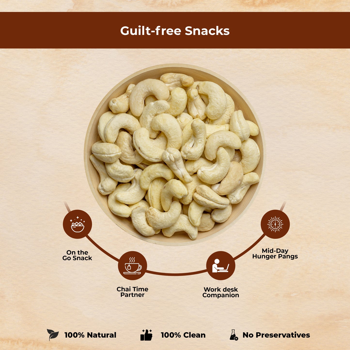 Healthy Meal roasted and salted cashew nuts premium superfood 250 gm
