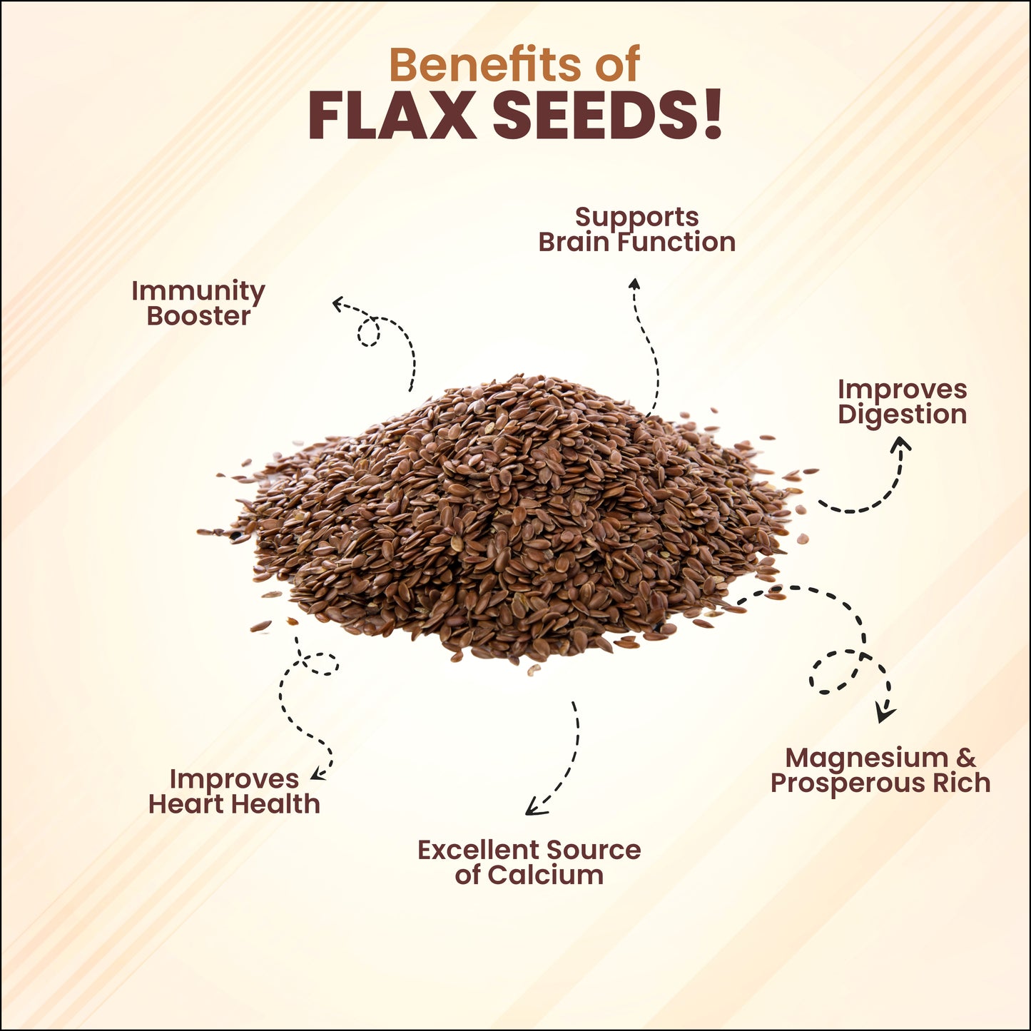 Healthy Meal Flax seeds premium superfood 250 gm
