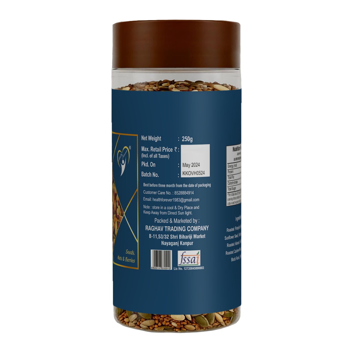 Healthy Meal trail mix- Blend of 8 nutritious low calorie high protein superfood