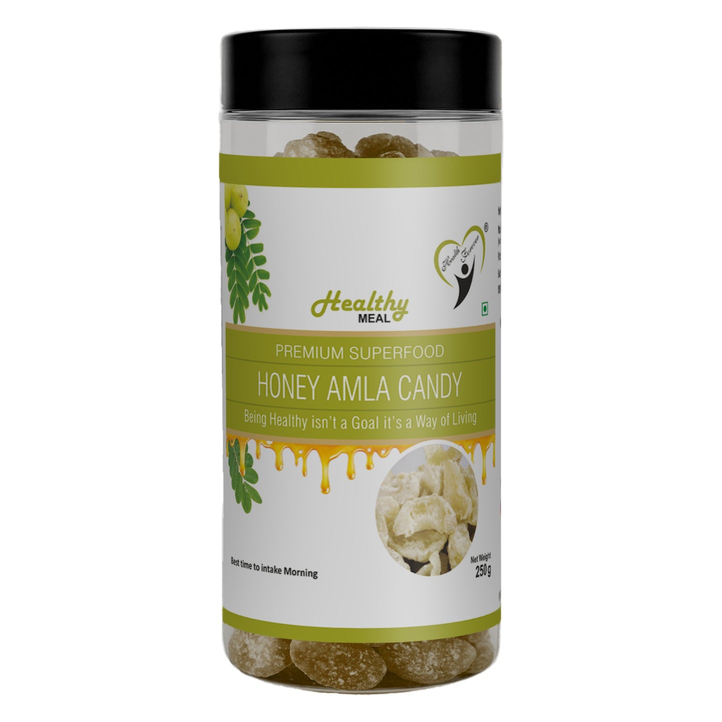 Healthy Meal honey amla candy premium superfood 250 gm | No artificial sugar| High in vitamins and minerals