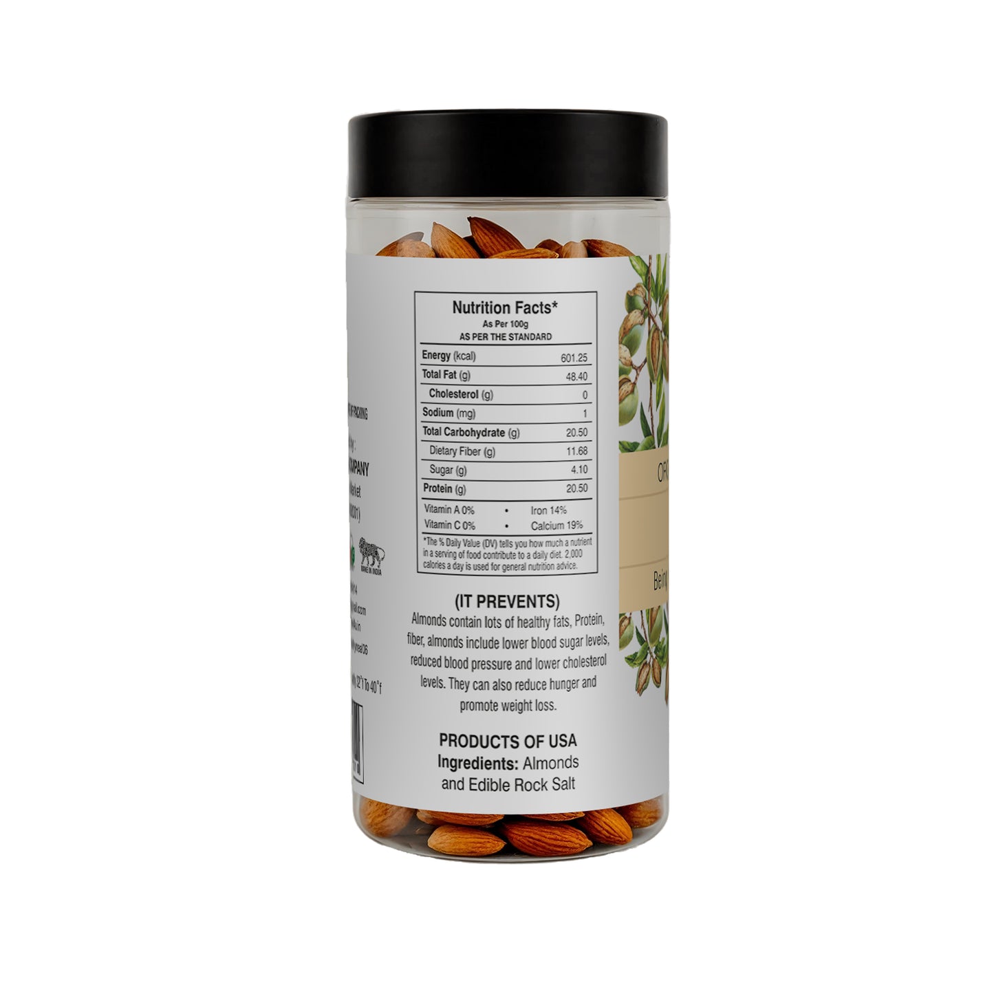 Healthy Meal roasted almonds 250 gm