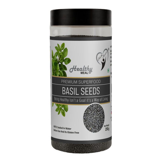Healthy Meal Basil seeds ( sabja seeds ) premium superfood 250gm
